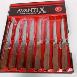 Vintage Avantix Solid Stainless Gourmet 8pc Steak Knife Set alternative image