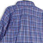 NWT Mens Blue Plaid Regular Fit Collared Long Sleeve Button-Up Shirt Sz 2XL image number 2
