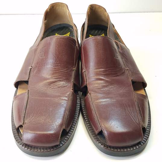 Michael Toschi Made in Italy Capri Siena Polished Calf Men's Sandals Size 9.5 image number 3