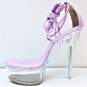 Chase + Chloe Serenity 2 Lace Up Stiletto Heels Purple 7.5 image number 3
