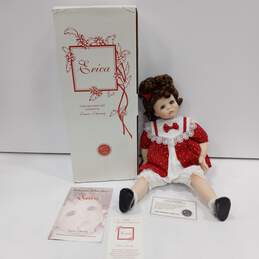 The Hamilton Collection Fine Porcelain Doll Erica by Diane Schurig - IOB