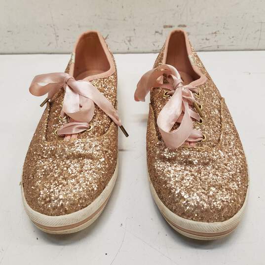 Keds X Kate Spade Glitter Low Sneakers Rose Gold 7.5 image number 5