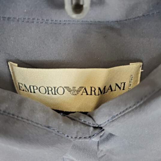 Emporio Armani Women Blue Button Up Shirt Sz 4 image number 2