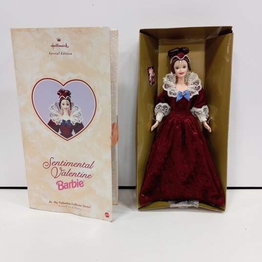 Mattel Hallmark Vintage 1996 Sentimental Valentine Barbie IOB image number 1