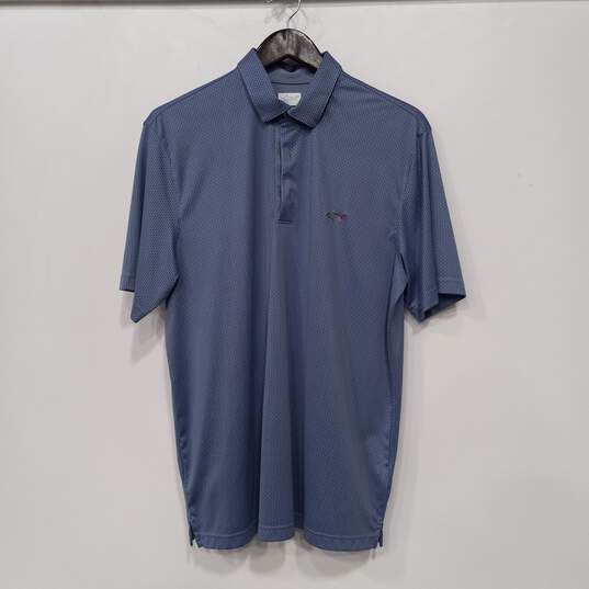 Men's Blue Greg Norman Polo Shirt Size Large image number 1