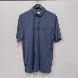 Men's Blue Greg Norman Polo Shirt Size Large