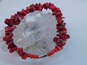 Artisan Red Coral & Pink Shell Jewelry image number 7