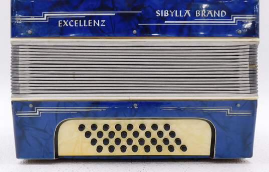 VNTG Sibylla Excellenz 25 Key/40 Button Blue Piano Accordion (P&R) image number 5