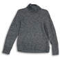 Womens Blue Gray Long Sleeve Turtle Neck Pullover Sweater Size Medium image number 2