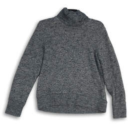 Womens Blue Gray Long Sleeve Turtle Neck Pullover Sweater Size Medium alternative image