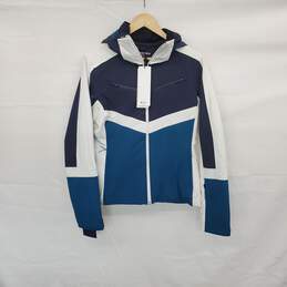 Mountain Force Blue Nights Full Zip Hooded Stella Jacket WM Size 40/L NWT