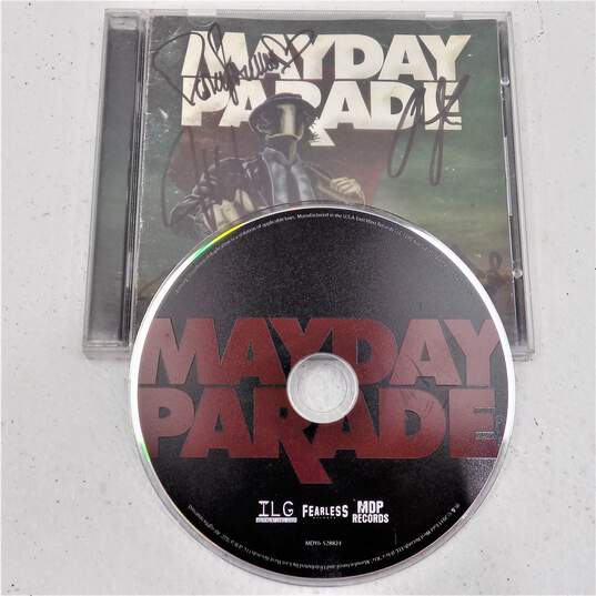 Mayday Parade Band Signed Autographed CD Booklet image number 1