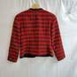 Pendleton RN29685 Women's Button Up Top Red & Black Petite Sz 10 image number 2