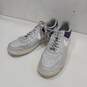 Nike Air Force 1 Purple, Grey, And White Shoes Men's Size 15 image number 2