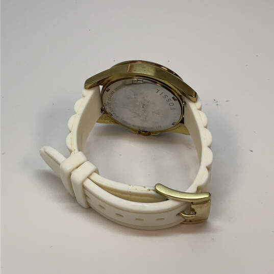 Designer Fossil ES-2348 Adjustable Strap Chronograph Dial Analog Wristwatch image number 4