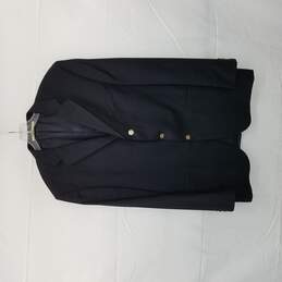 Mens Burberry London Navy Wool Suit Jacket Size 44 Long