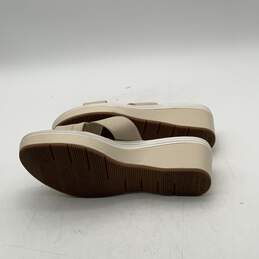 Cole Haan Womens Beige Leather Open Toe Platform Slip-On Sandals Size 8B alternative image