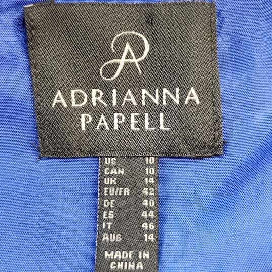 Adrianna Papell Women Blue Dress Sz 10 NWT image number 4