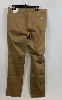 NWT Calvin Klein Mens Brown Slash Pocket Slim Fit Chino Pants Size 34x32 alternative image