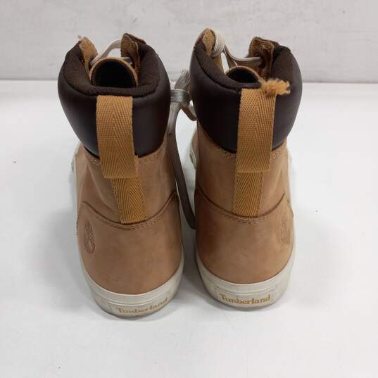 Timberland Rebolt Women's Brown Leather High Top Sneakers Size 7.5 image number 4