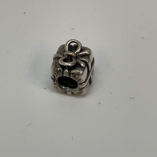 Designer Pandora 925 ALE Sterling Silver Classic Ribbon Bow Beaded Charm image number 4