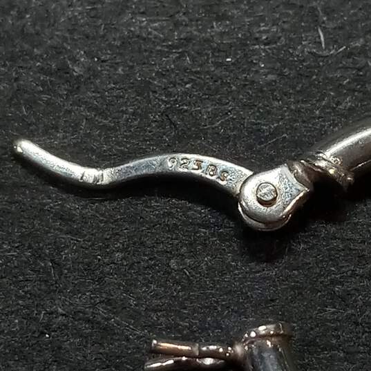 Bundle of 3 Sterling Silver Hoop Earrings image number 6