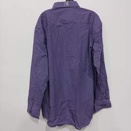 Club Room Purple Button Up Shirt Men's Size 34/35 alternative image