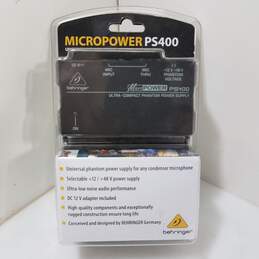 Behringer Micropower PS400 Ultra-Compact Phantom Power Supply NIB