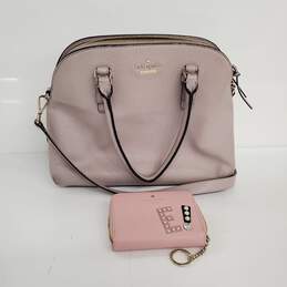 Kate Spade New York Satchel Bag W/Hartley Lane Cassidy Leather Wallet