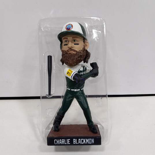MLB Colorado Rockies Baseball Charlie Blackmon Collectable Bobble Head w/Box image number 2