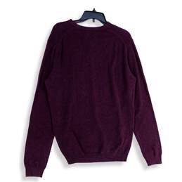 NWT Joseph Abboud Mens Purple V-Neck Long Sleeve Pullover Sweater Size L alternative image