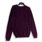 NWT Joseph Abboud Mens Purple V-Neck Long Sleeve Pullover Sweater Size L image number 2