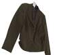 Womens Green Long Sleeve Three Button Works Blazer Jacket Size 14 image number 3