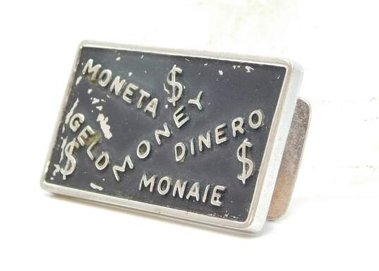 VNTG Anson Silver Tone Moneta Dinero Money Clip image number 3