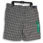NWT Tommy Hilfiger Mens Gray Plaid Classic Fit Chino Shorts Size 38W image number 2