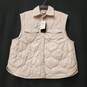 Nike Women Ivory Quilted Vest M NWT image number 1