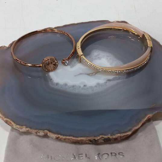Pair of Women's Michael Kors Cuff and Bangle Bracelets. image number 1
