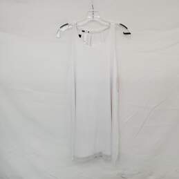 Oiselle White Mio Mesh Sleeveless Midi Dress WM Size 4 NWT