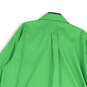Mens Green Long Sleeve Collared Front Pocket Button-Up Shirt Size 18 1/2 image number 3