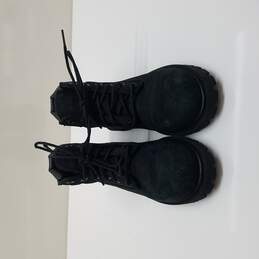 Timberland Black Leather Lace Up Boots Kid's Size 11