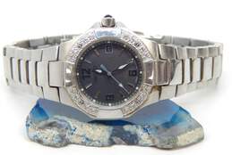 Seiko 372325 Sapphire Crystal Diamond Accent Stainless Steel Ladies Watch 59.3g