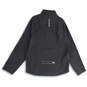 Mens Black Mock Neck Long Sleeve Full-Zip Track Jacket Size XL image number 2