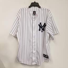 Majestic Mens White New York Yankees Derek Jeter #2 MLB Jersey Size XXL