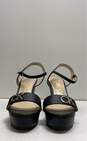 Calvin Klein Karper Black Wedge Heels Shoes Size 9 M image number 2