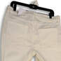 NWT Womens White Denim Light Wash Pockets Straight Leg Jeans Size 16 image number 4
