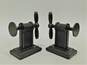 Unbranded Industrial-Style Heavy Metal Clamp Bookends (Pair) image number 1
