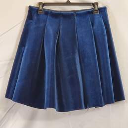 Lauren Conrad Blue Velour Skirt Sz 12 NWT