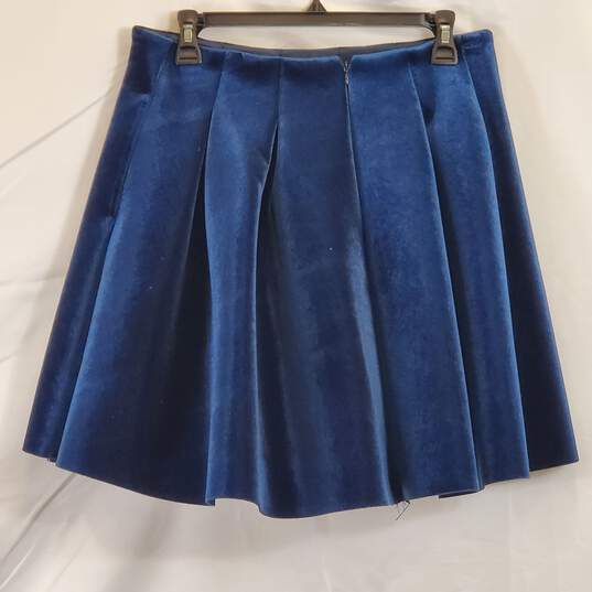 Lauren Conrad Blue Velour Skirt Sz 12 NWT image number 1