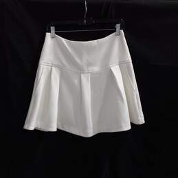 Leifsdottir Women's White Pleated Mini Skirt Size 6