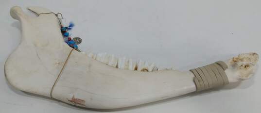 Hand Painted Prong Horn Antelope Jawbone image number 9